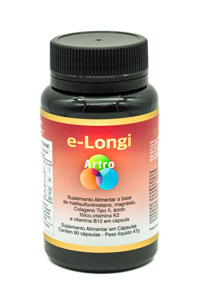 e_longi com MSM,Colágeno tipo II e Cloreto de magnésio